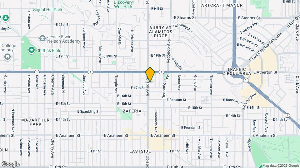 1720 Obispo Ave Map and Location Details