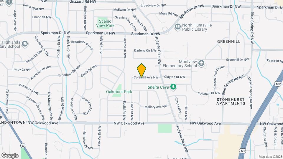 2821 Cora Hill Ave NW Map and Location Details