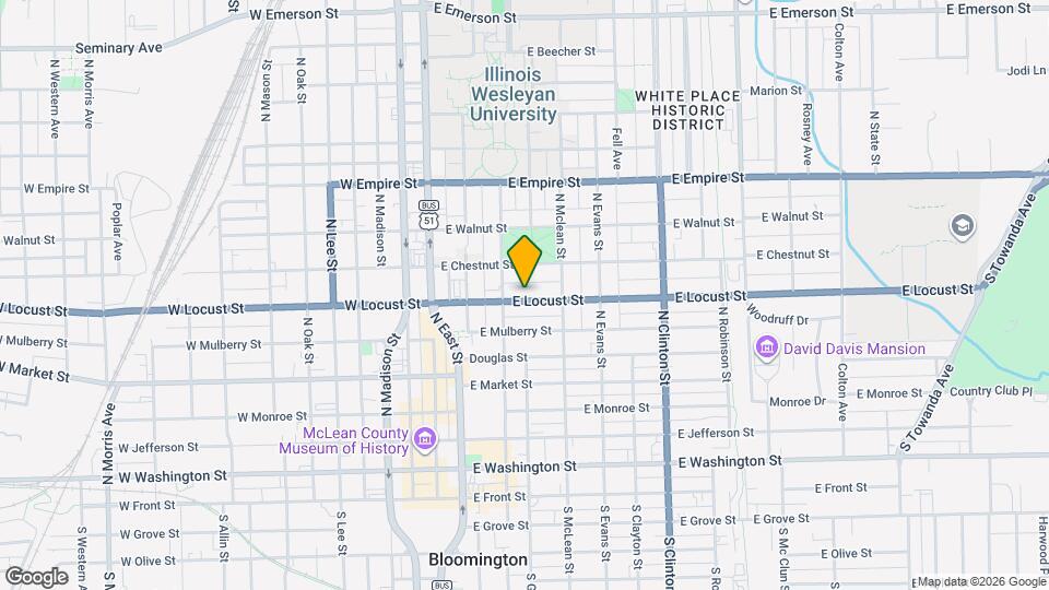 310 E Locust St Map and Location Details