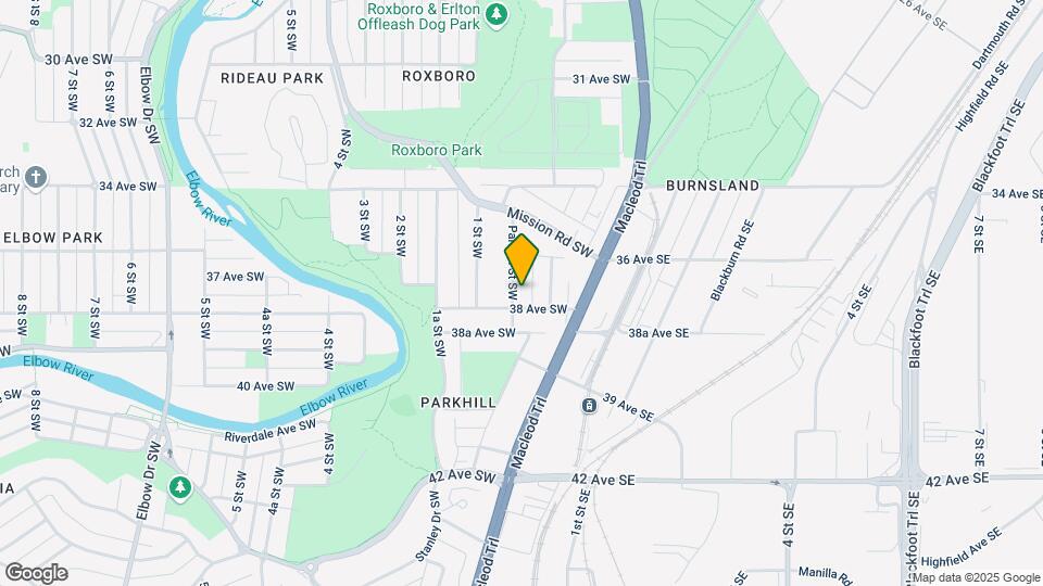 3834 Parkhill St SW Map and Location Details
