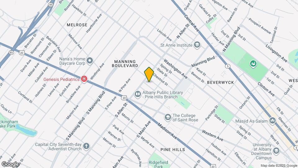 847 Jay St, Unit Second floor Map and Location Details