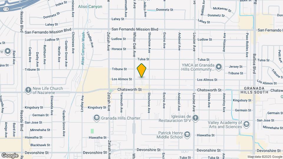 17632 Los Alimos St Map and Location Details