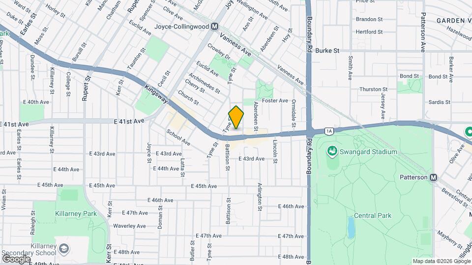 3479-3499 Kingsway Map and Location Details