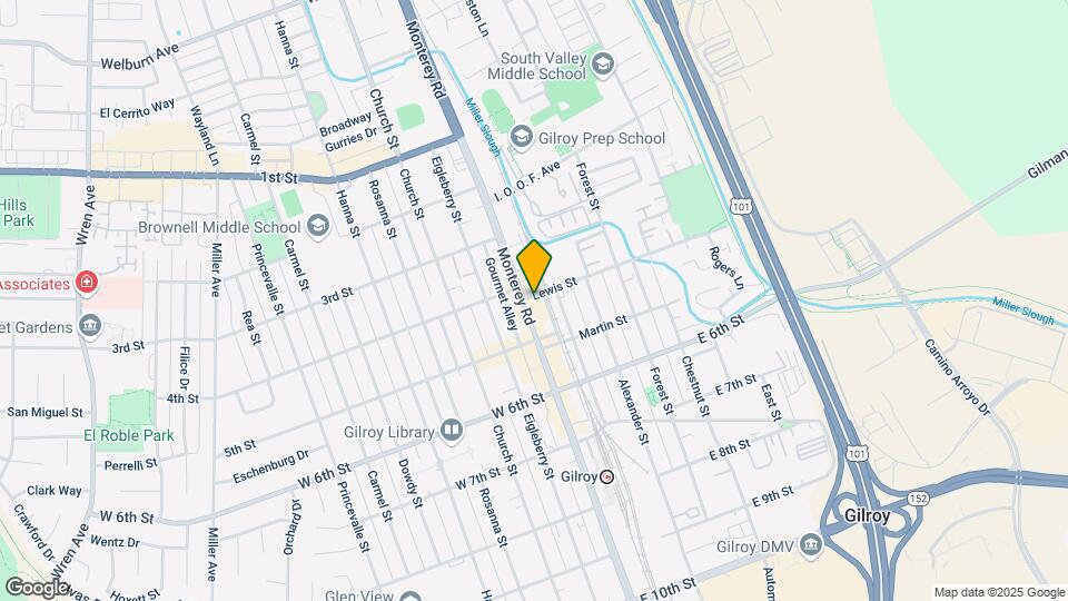 7598 Monterey St Map and Location Details