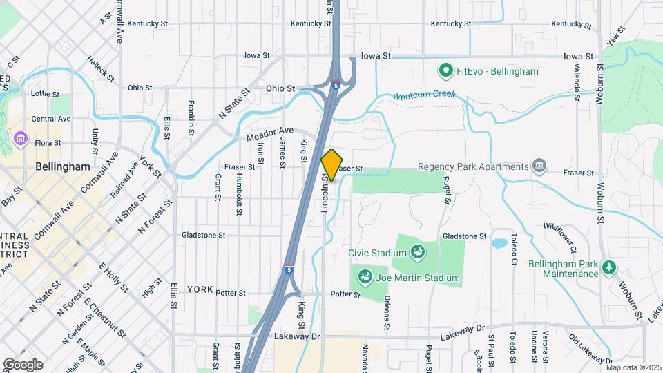 1610 Lincoln St Map and Location Details