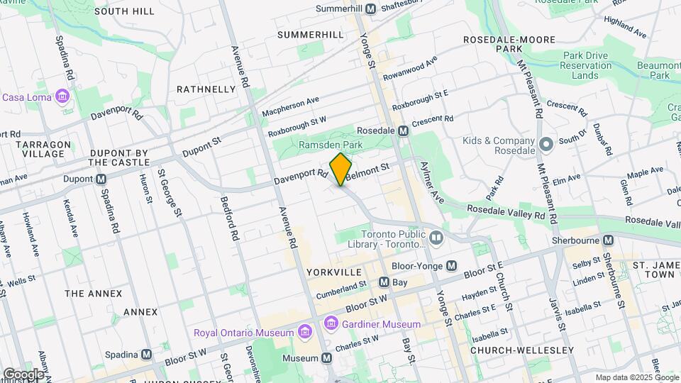 117-127 Davenport Rd Map and Location Details