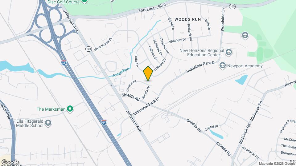 633 Dorene Pl Map and Location Details