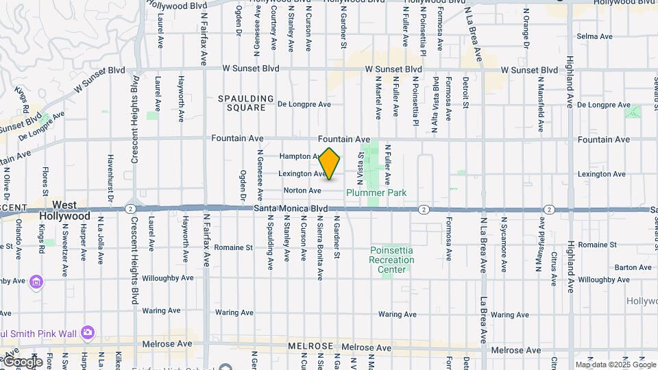 7529 Norton Ave Mapa y Detalles de la Ubicación