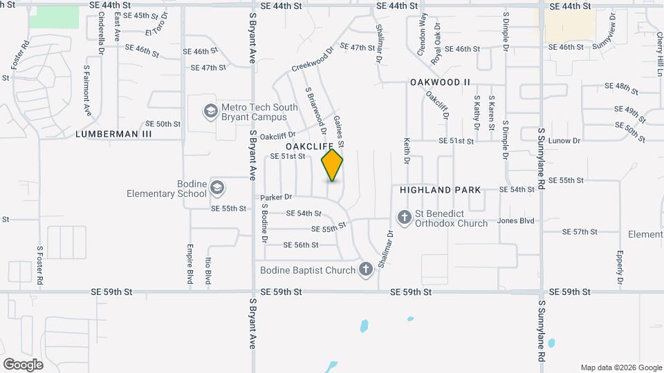 5316 S Briarwood Dr Map and Location Details