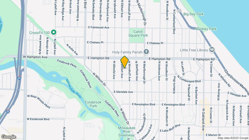 4750 N Elkhart Ave Map and Location Details