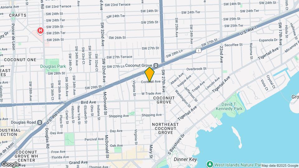 2842 Coconut Ave Map and Location Details