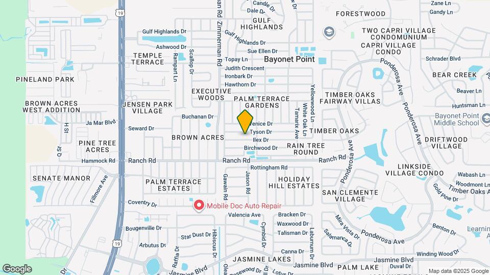 7611 Ilex Dr Map and Location Details