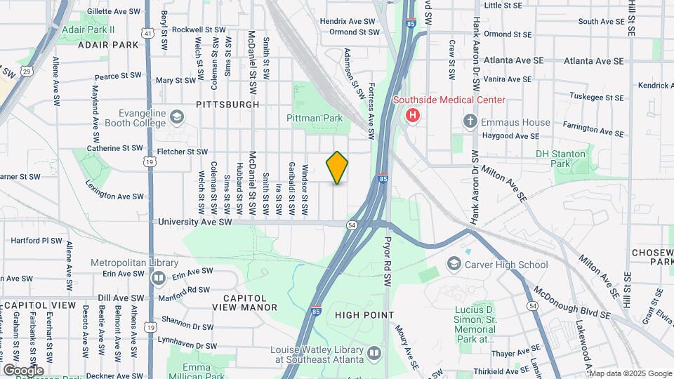 1138 Moton Ave SW Map and Location Details