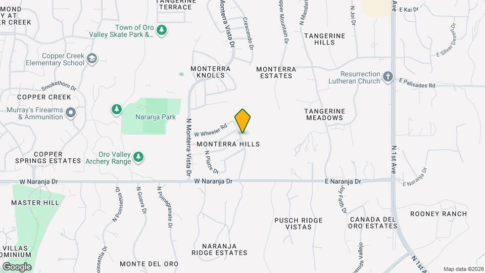 11384 N Sawtooth Rd Map and Location Details