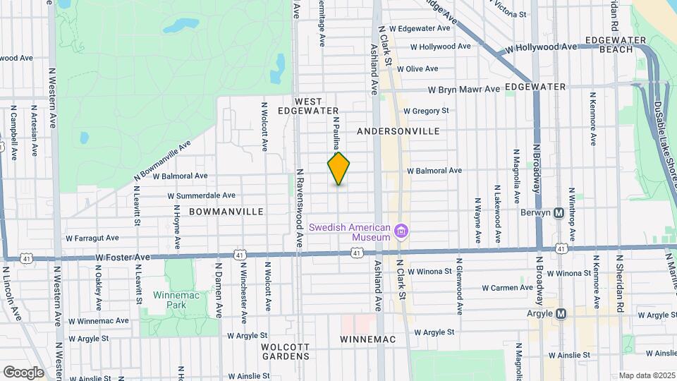 1658 W Summerdale Ave, Unit # 02W Map and Location Details