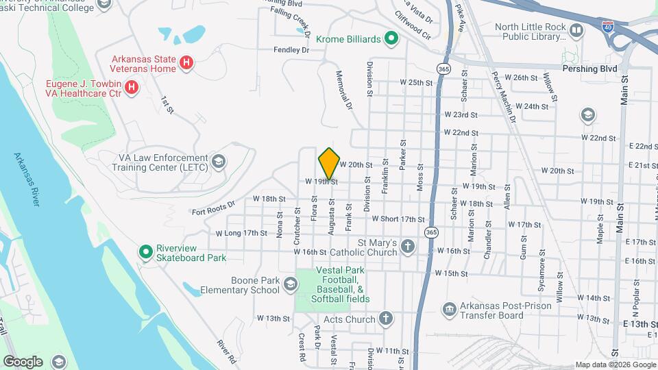 1700 W 19th St Map and Location Details