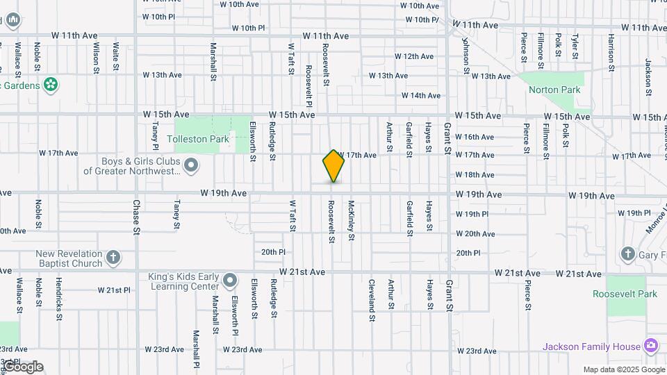 2136 W 19th Ave Map and Location Details