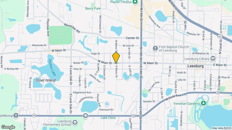 101 S Moss St Map and Location Details