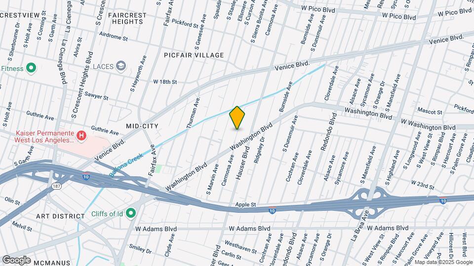 1923 Carmona Ave Map and Location Details