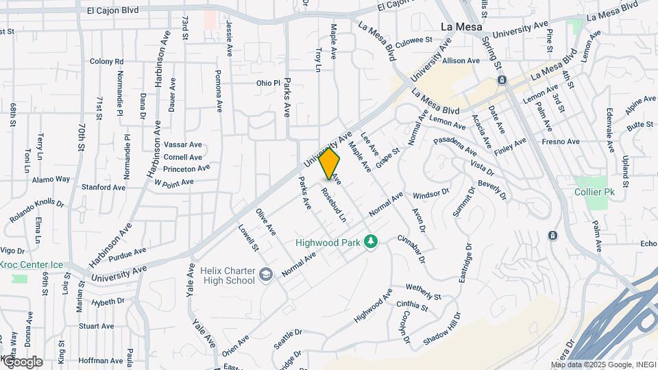 4445 Rosebud Ln Mapa y Detalles de la Ubicación