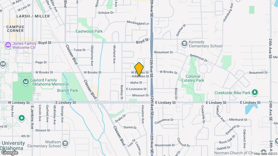 1106 Arkansas St Map and Location Details