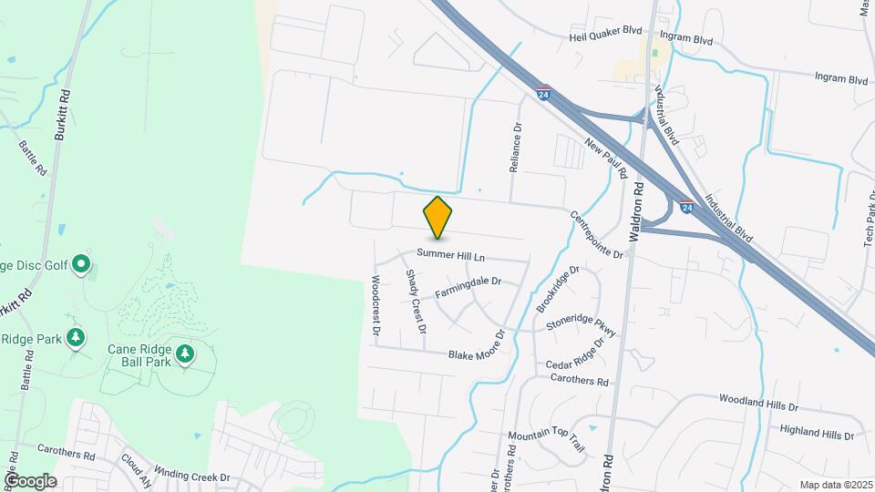 793 Summer Hill Ln Map and Location Details