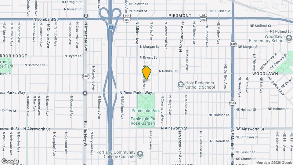 6626 N Borthwick Ave Map and Location Details