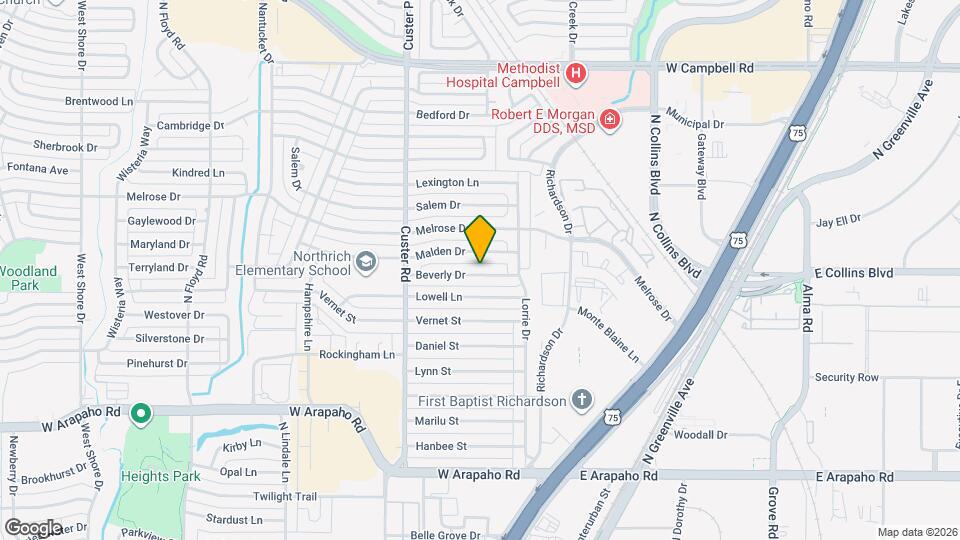 416 Beverly Dr Map and Location Details