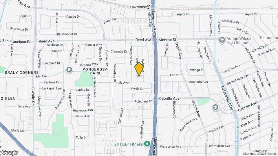 742 Torreya Ave Map and Location Details