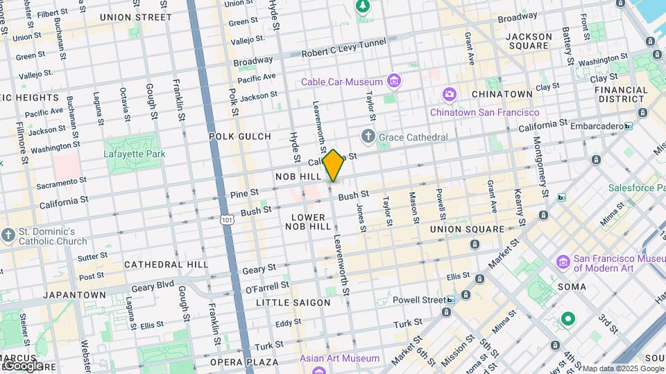 940 Leavenworth St Map and Location Details