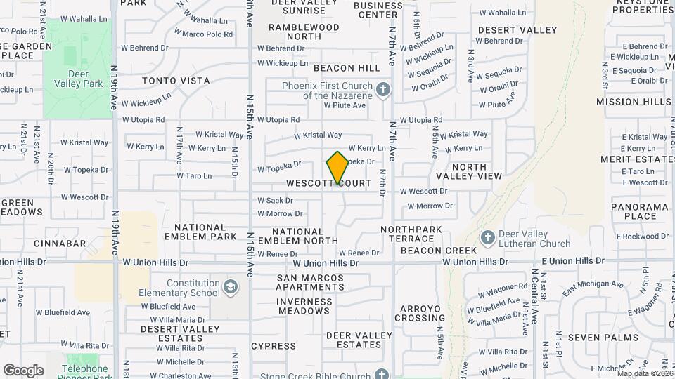 19003 N 12th Dr Map and Location Details