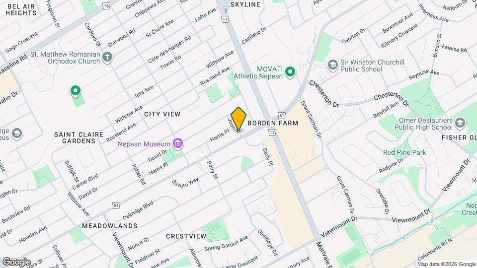 19 Meadowlands Dr W Map and Location Details