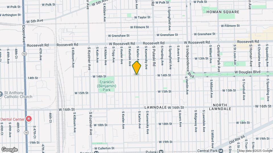 1400 S Karlov Ave Map and Location Details