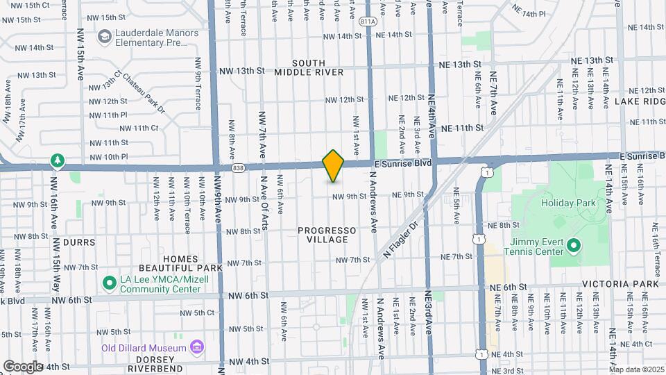 916 NW 3rd Ave Map and Location Details