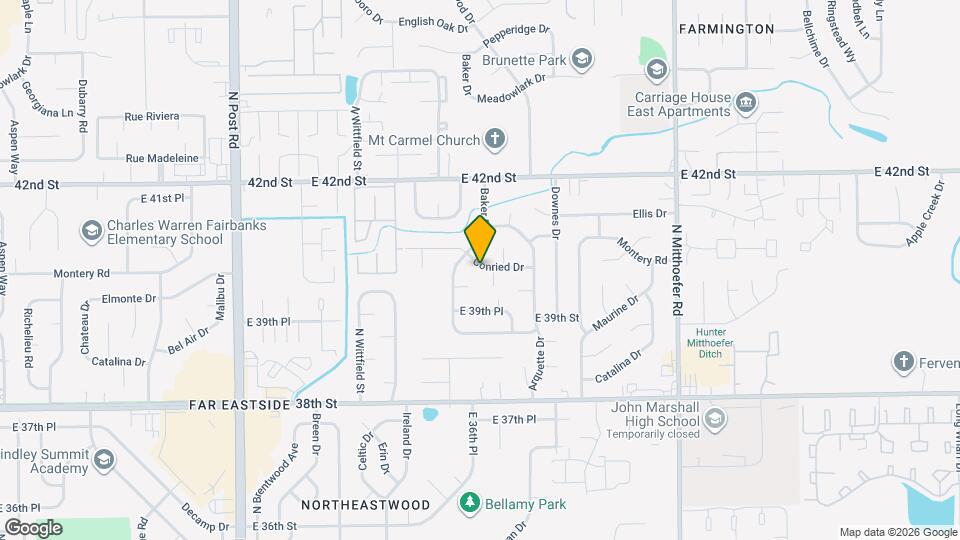9519 Conried Dr Map and Location Details