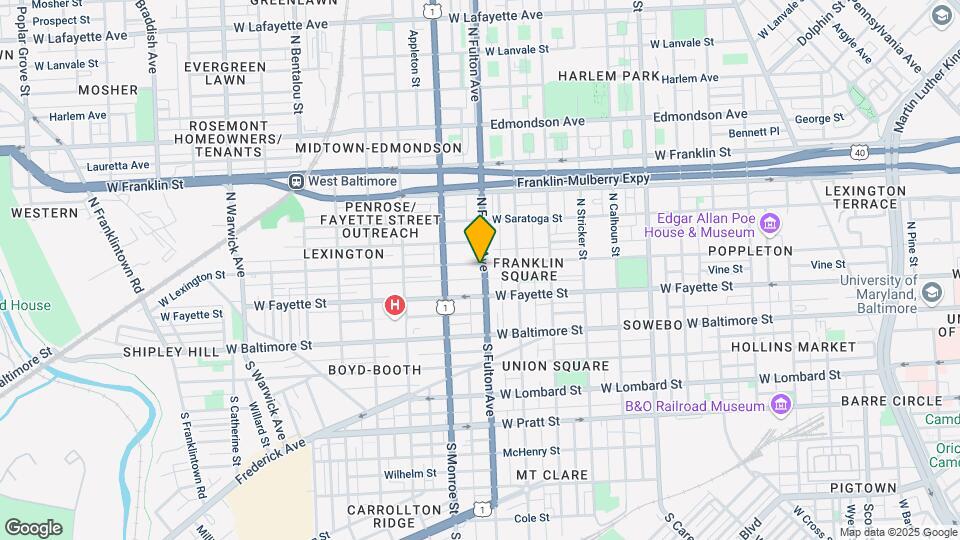 1803 W Lexington St Mapa y Detalles de la Ubicación