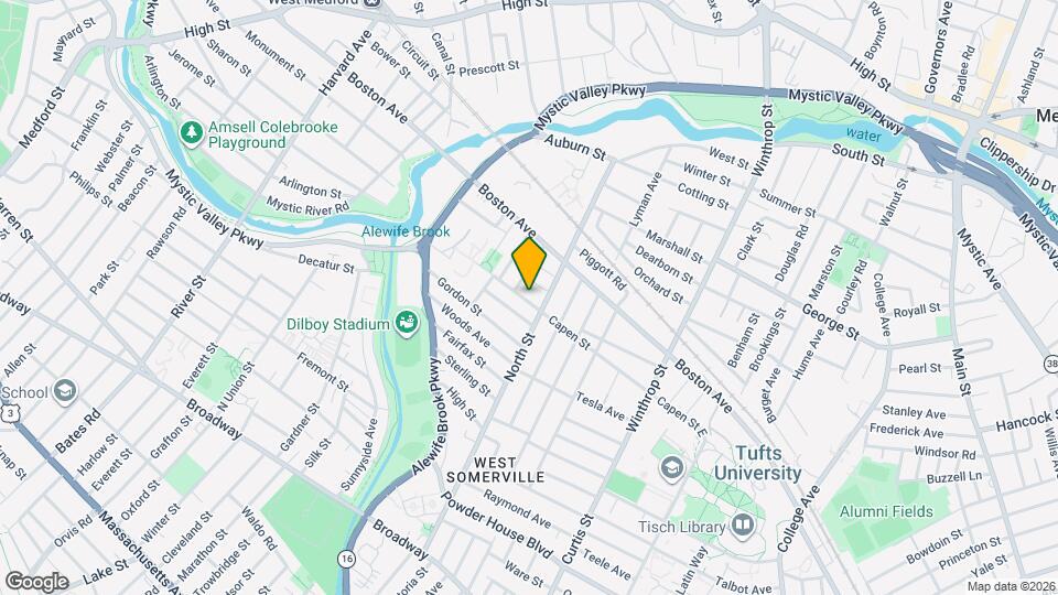 95 Capen St, Unit Apt 1 Map and Location Details