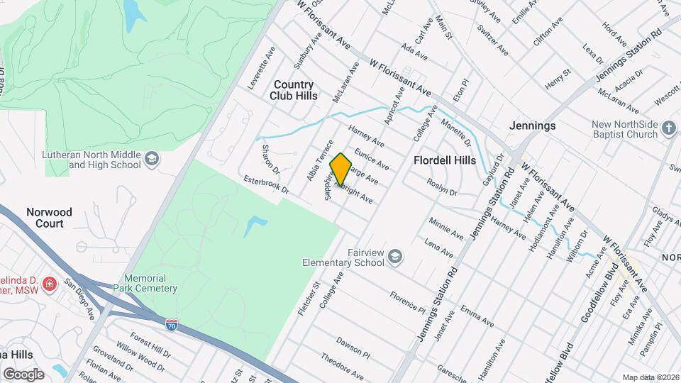 7304 Albright Ave Map and Location Details