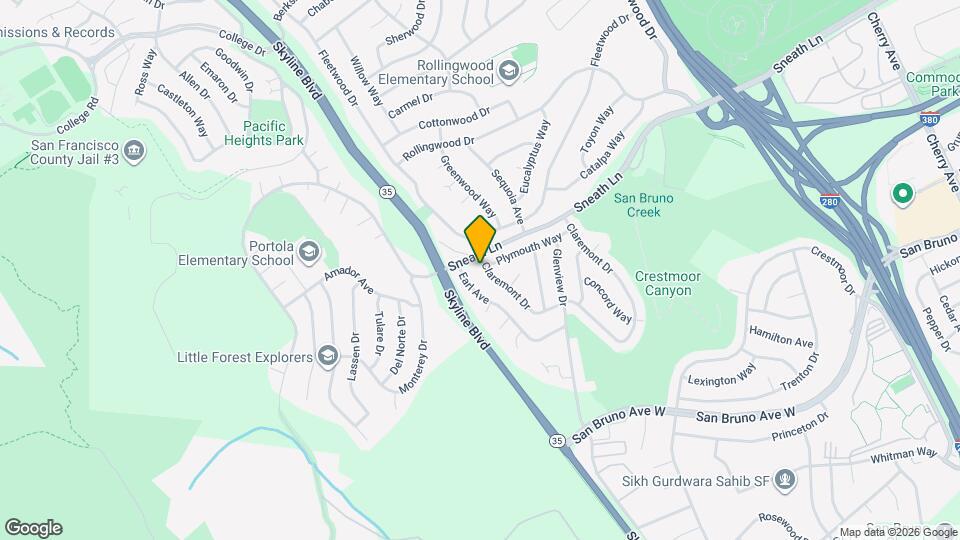 1960 Claremont Dr Map and Location Details