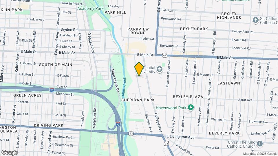 672 Sheridan Ave Map and Location Details