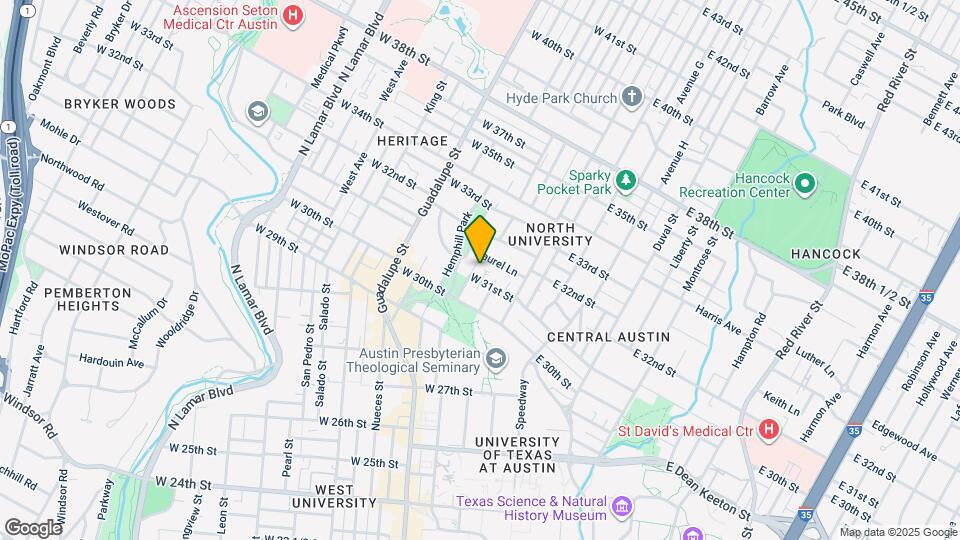 3105 Whitis Ave Map and Location Details