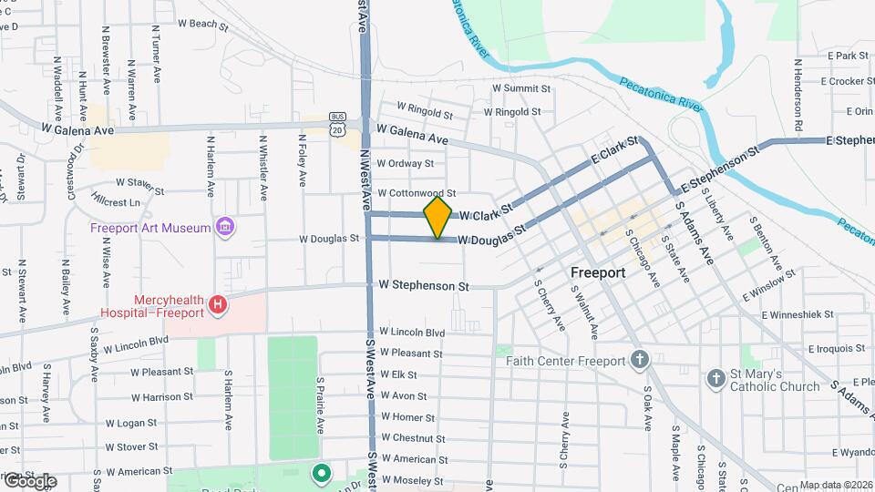 605 W Douglas St Map and Location Details
