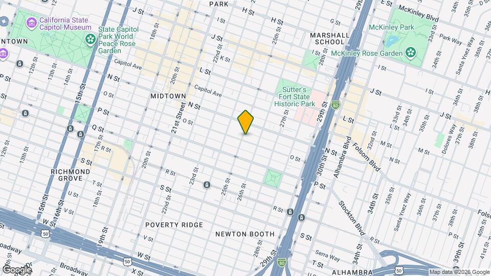 2501 O St, Unit 4 Map and Location Details