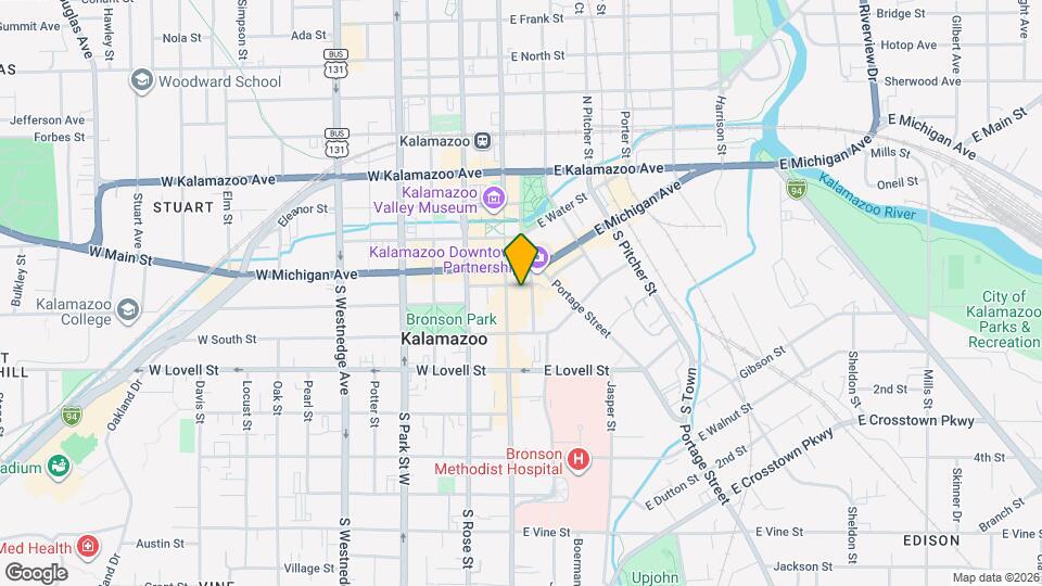 125 S Kalamazoo Mall Map and Location Details