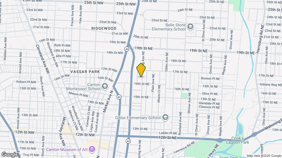 1617 Spring Ave NE Map and Location Details