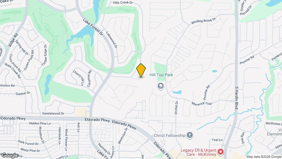 1113 Shady Oaks Cir Map and Location Details