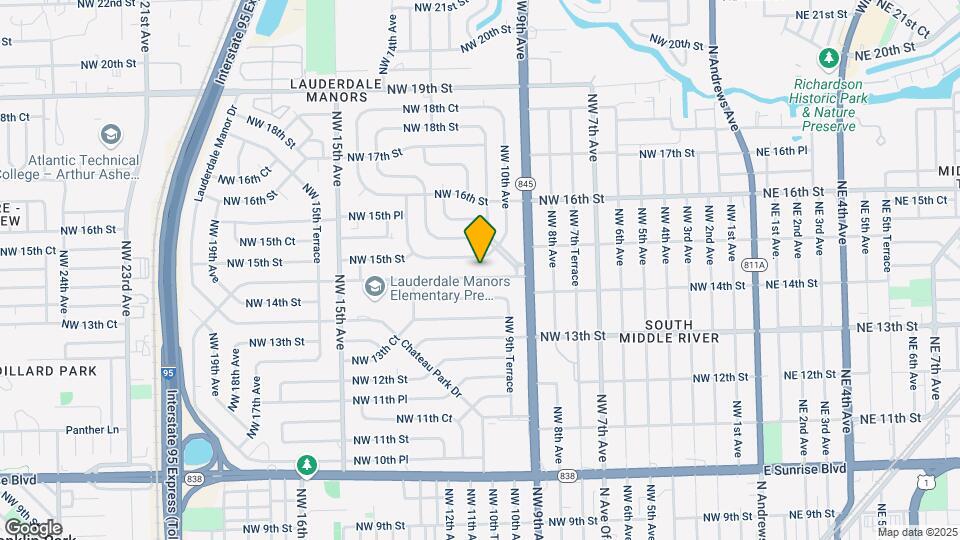 1101 NW 14th Ct Map and Location Details