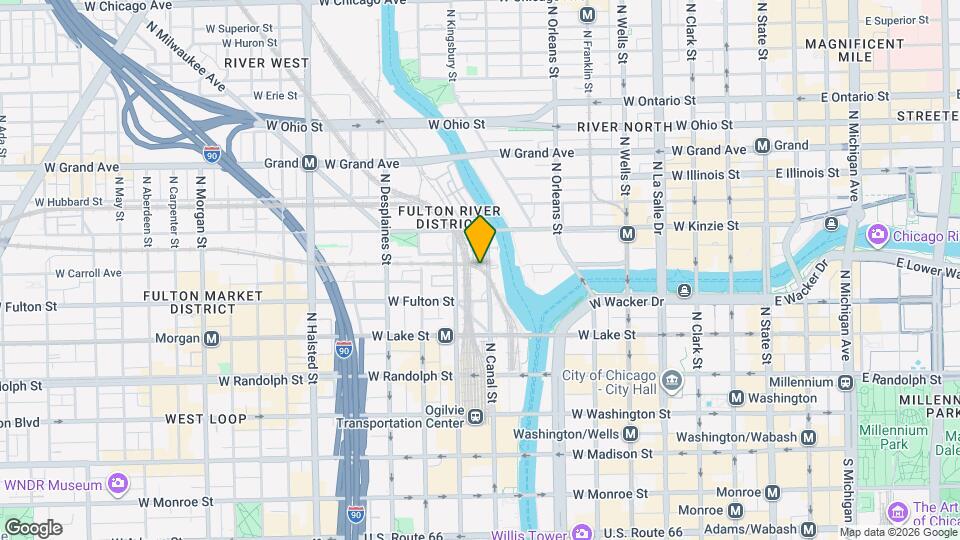 332 N Canal St Map and Location Details