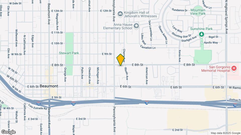 1215 E 8th St Map and Location Details