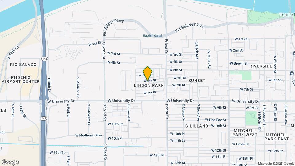 1519 W 6th St Map and Location Details